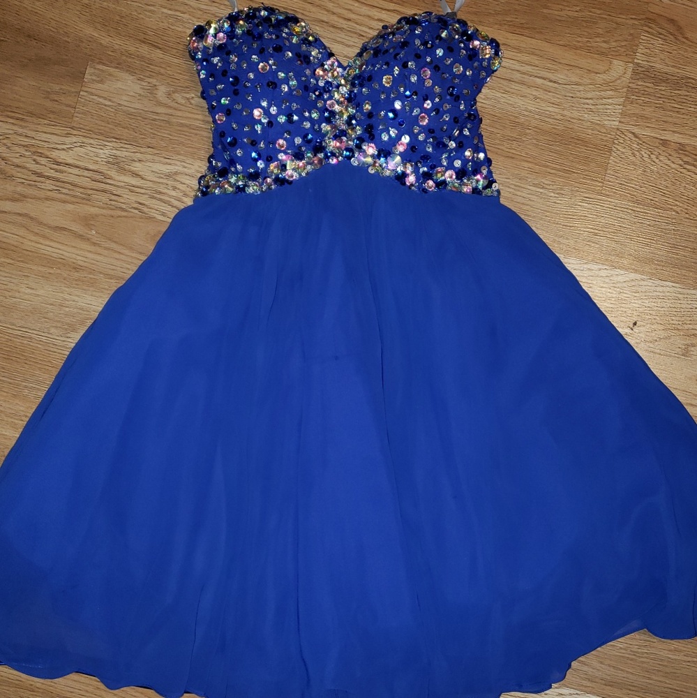 Royal blue formal dress